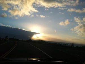 View from the car Haiku to Paia