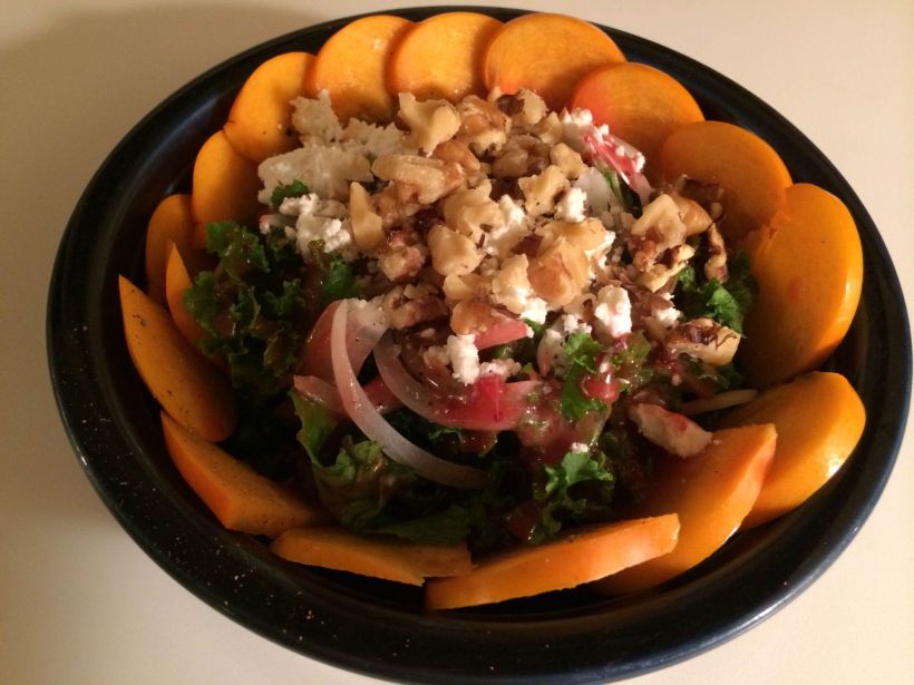 Kale Salad with Cranberry Vinaigrette