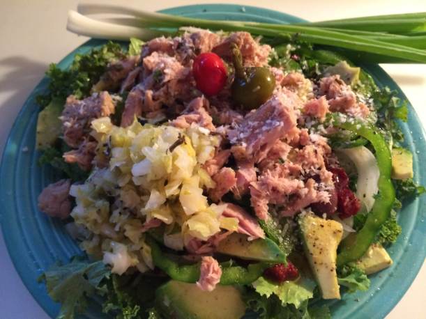 Plate Salad of Mediterranean Flavors